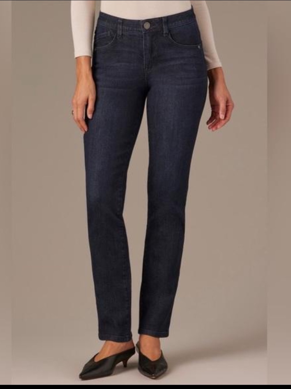 Official Wit & Wisdom — Sawyer Mid-Rise Straight Leg Jeans in Indigo